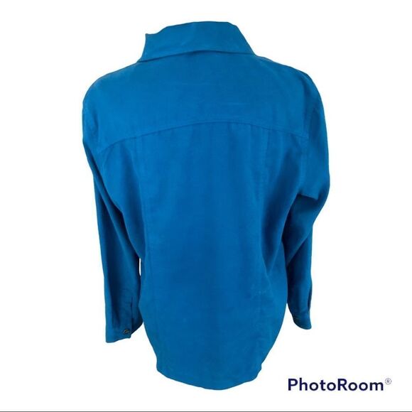 Chico’s Turquoise Suede-like Top - Picture 2 of 11